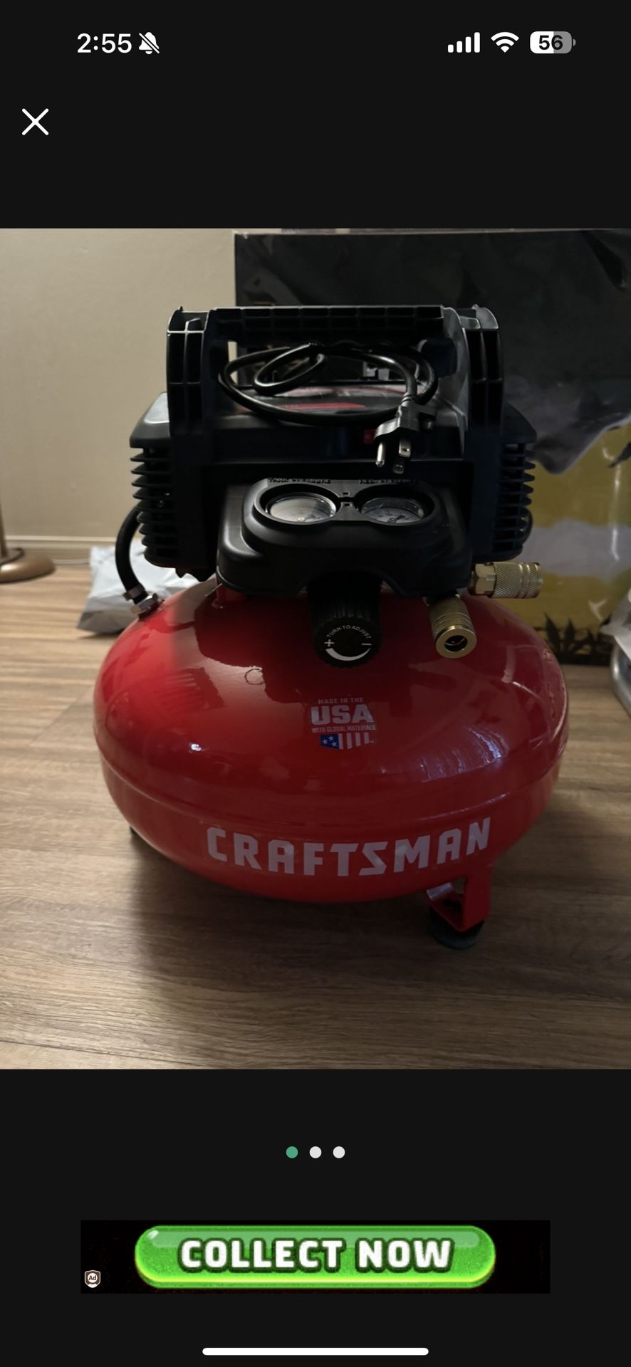 CRAFTSMAN AIR COMPRESSOR 6 GALLONS