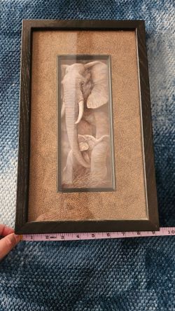 Framed Elephant Wall Art Print