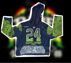 Custom Seahawks towel hoodie