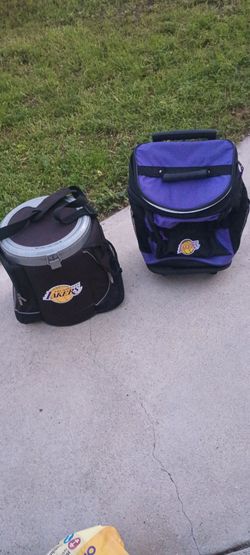 Lakers ice chest cooler with wheels