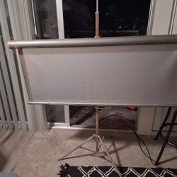 vintage projector screen