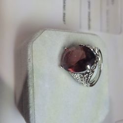 Ladies Sterling Silver Ring Size 8