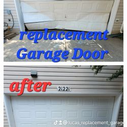 Replace  garage door 