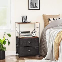 Nightstand Storage Shelve, Bedside Table 