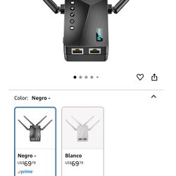 Whole Home & Backyard WiFi Signal Booster - 10,000 sq ft Coverage with 4 Antennas | 90% Faster Internet Booster with Ethernet Port, Wireless Repeater