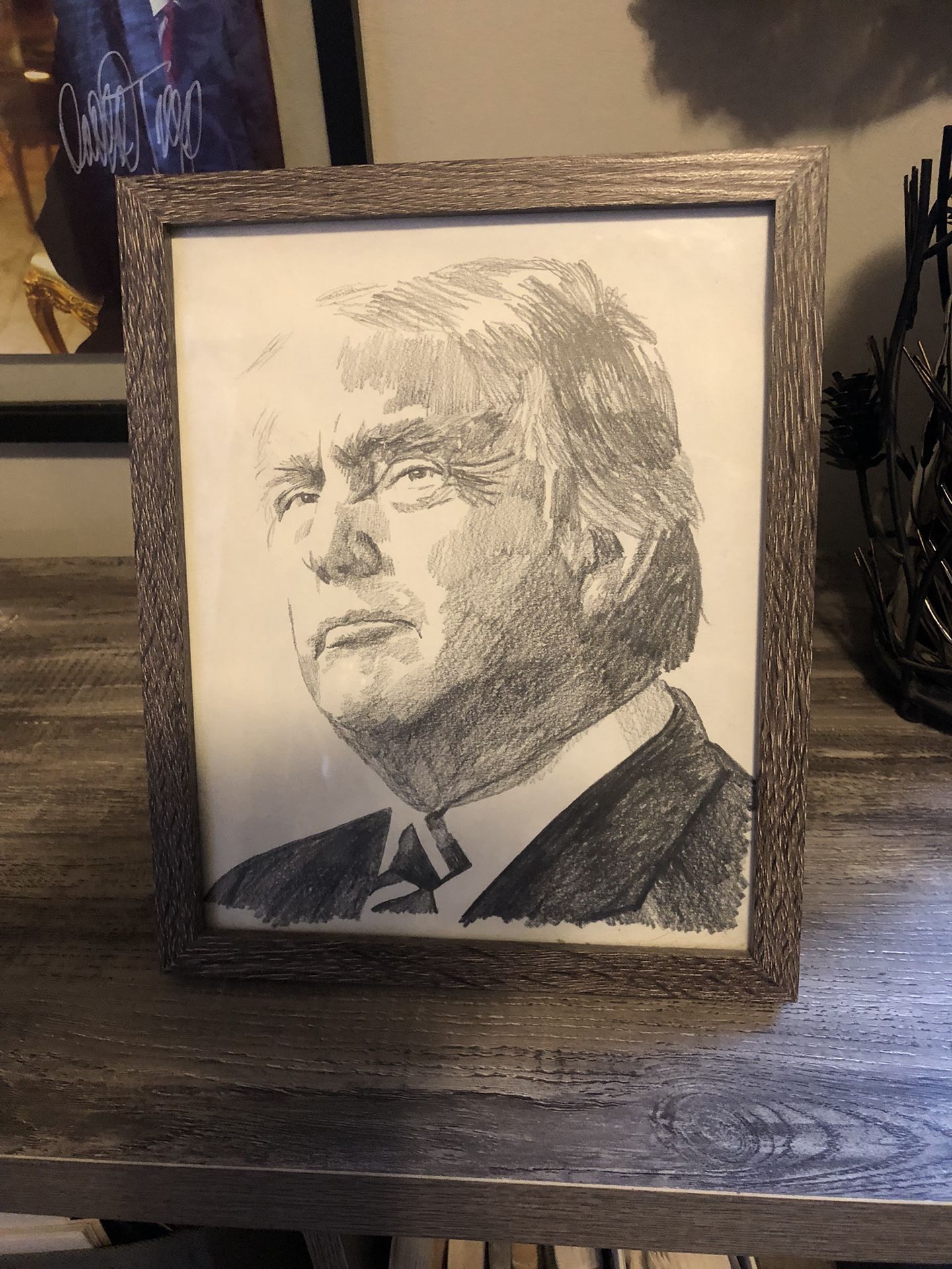 Trump Pencil Sketch 5 “ X 7 “ Original