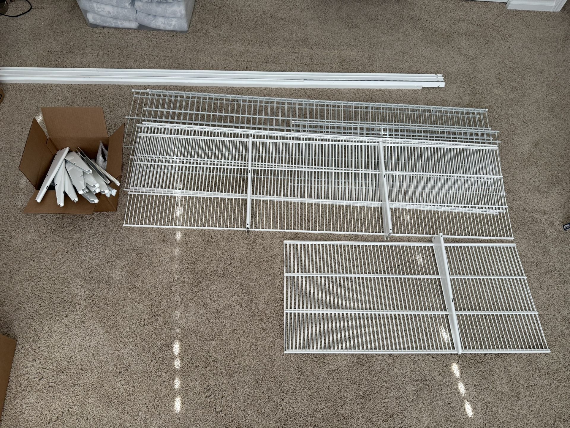Elfa White Wire Shelving