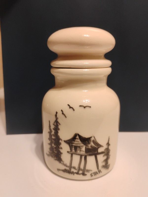 Ceramic Jar/Vase Small Hand Painted