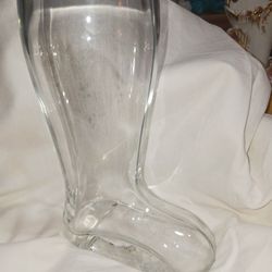 Clear Glass Boot