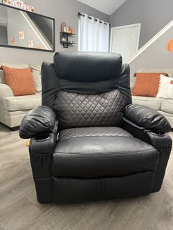 Black Leather Recliner