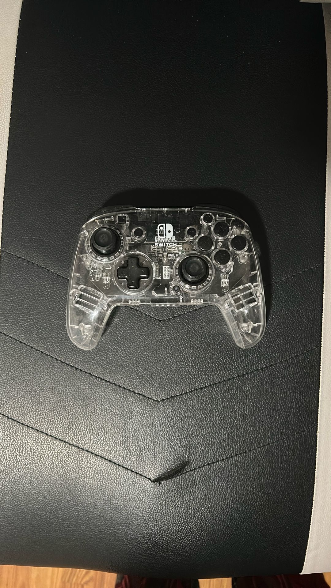 Nintendo Switch Pro Controller Clear LED Wireless With Paddles
