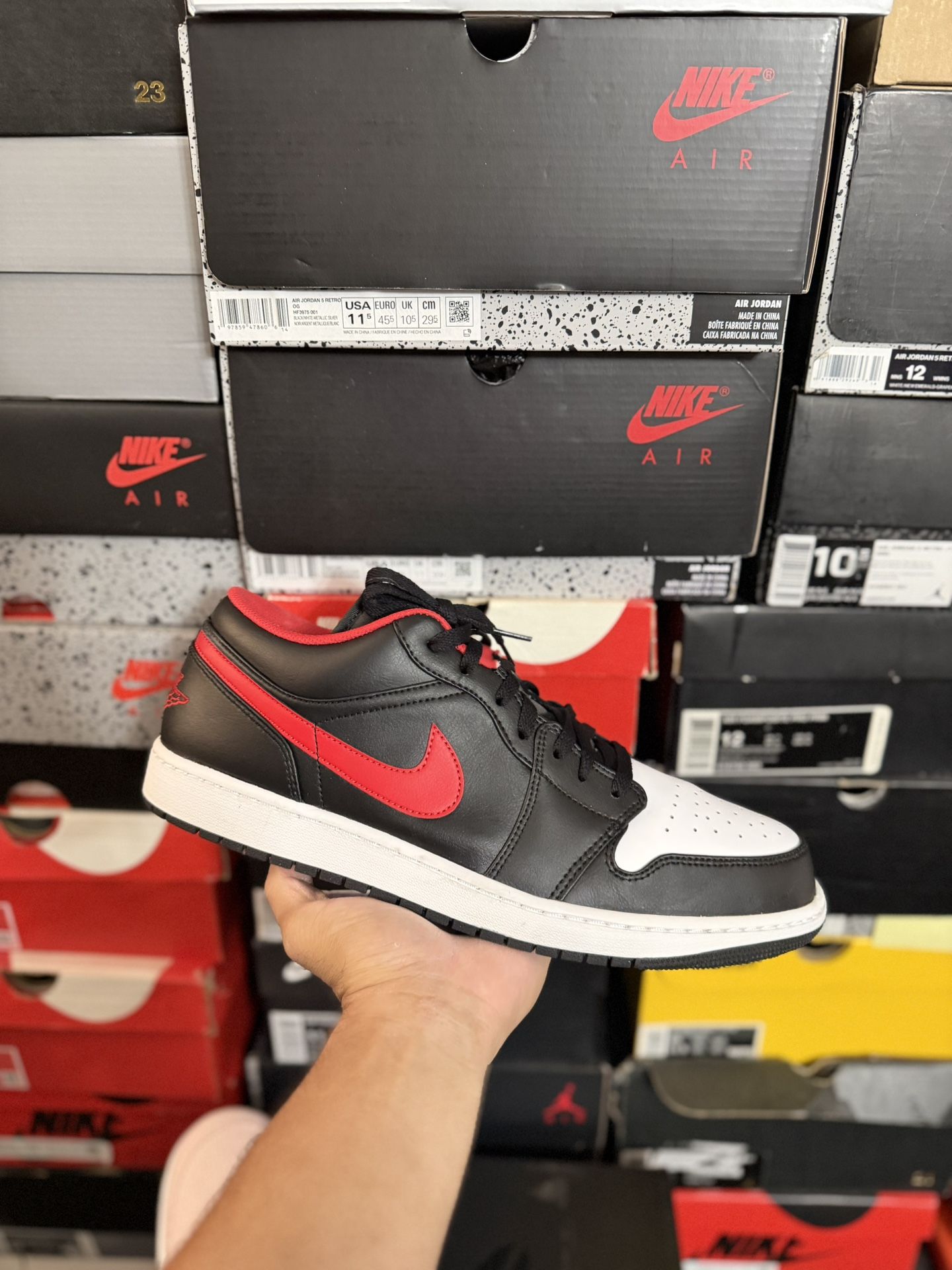 Jordan 1 Low White Toe size 14 VNDS