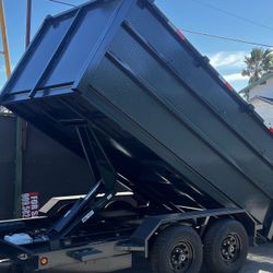 Scissor Lift Dump Trailer