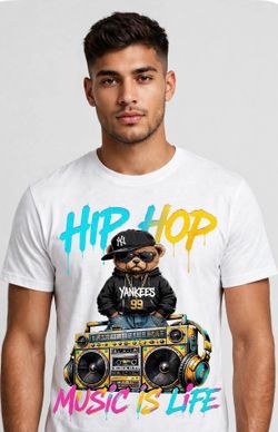 Hip Hop Music Is Life Graphic T-Shirt
