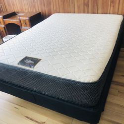 Queen Size Mattress  Thick 11”With Regular Box Spring Brand New We finance We deliver all Cities!