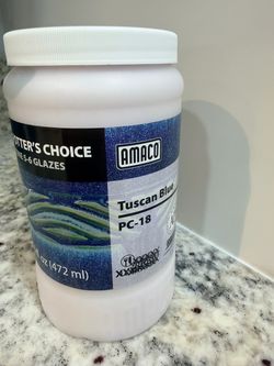 Amaco Tuscan Blue Pottery Glaze