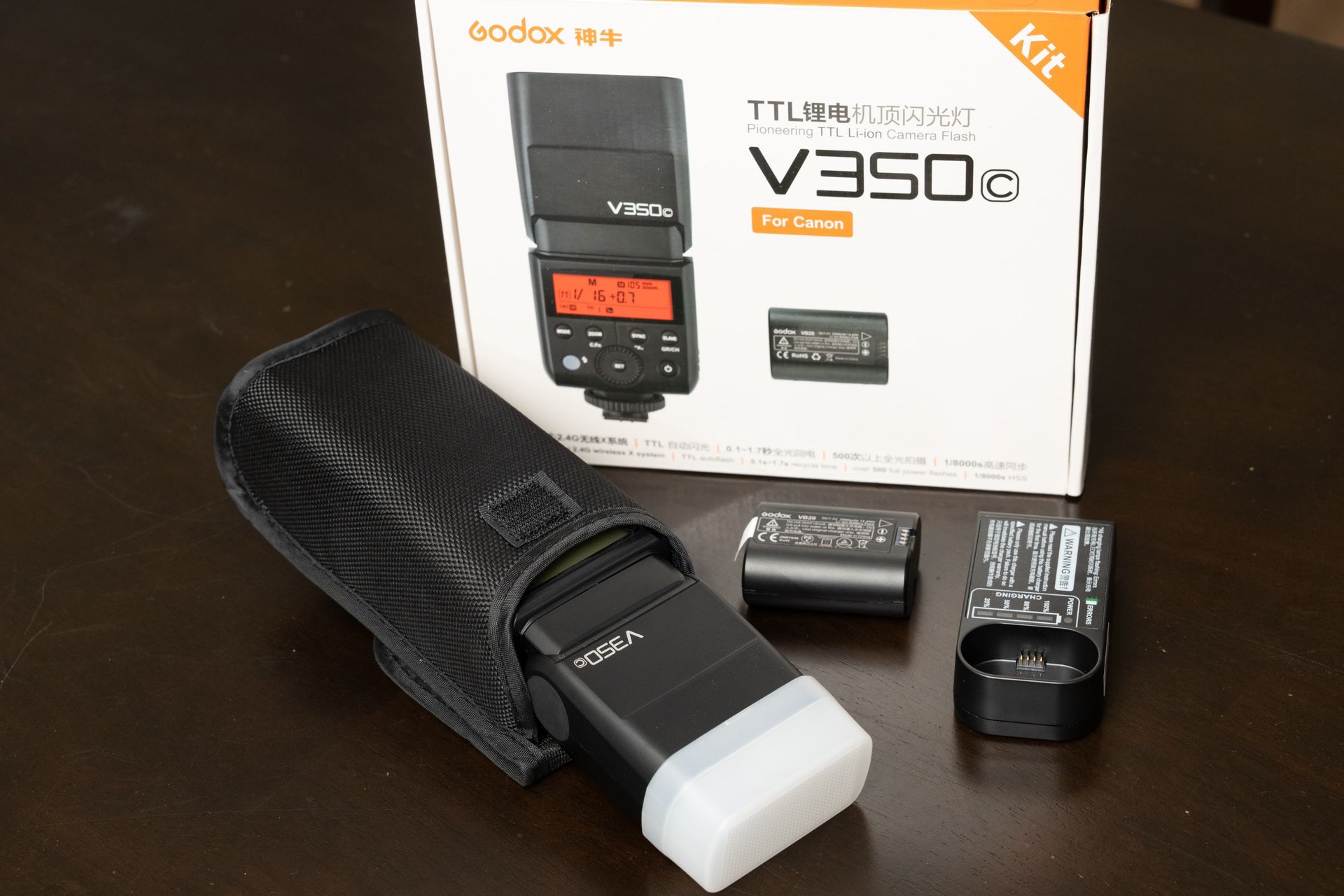 Godox V350 TTL Compact Rechargeable Canon Flash 