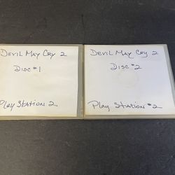 Sony PlayStation 2 PS2 Devil May Cry Disc 1 And Disc 2