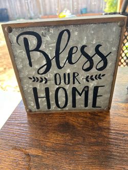 Bless Our Home Farmhouse Decor Sign. Read description 1st