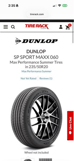 Dunlop sp sport maxx 235/50R 20