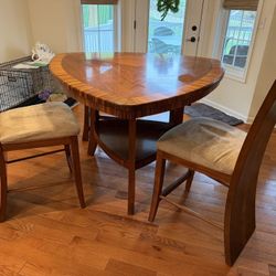 Table With High Chairs And Bench
