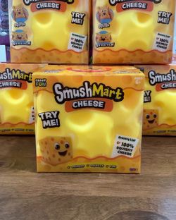 100% Authentic RMS Crazy Fun Smush Mart Cheese Squishy