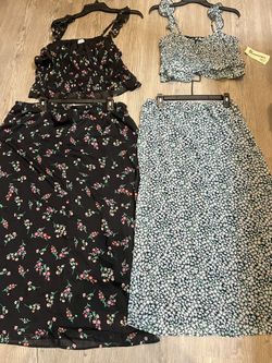 Women's Ruffle Cami and Maxi Skirt Set, $12 each