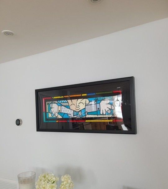 Romero Britto Hug Signed Addition