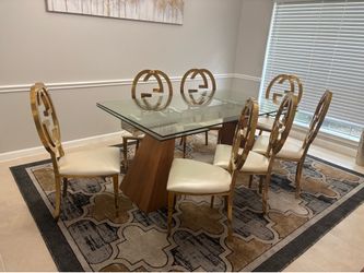 Dining table with chairs