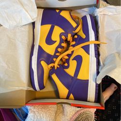 Jordan Dunk Hi Retro , Lakers