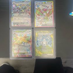 2 English Cards 2 Japanese Pokemon Cards