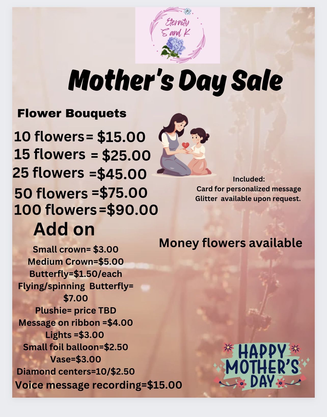 Ramos buchones / Eternal flower Bouquets