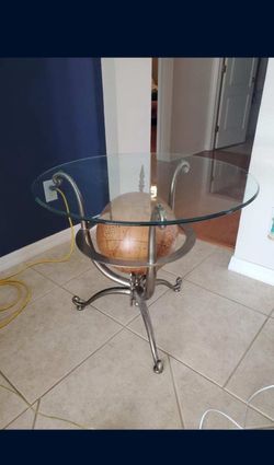 Neoclassical Style Globe Side Table