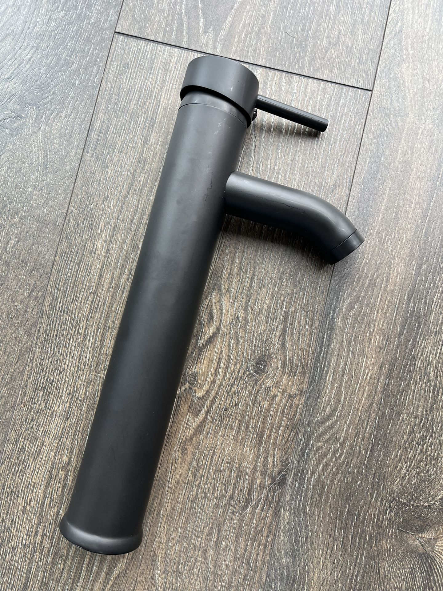 Modern Single Handle Black 12” Bathroom Faucet