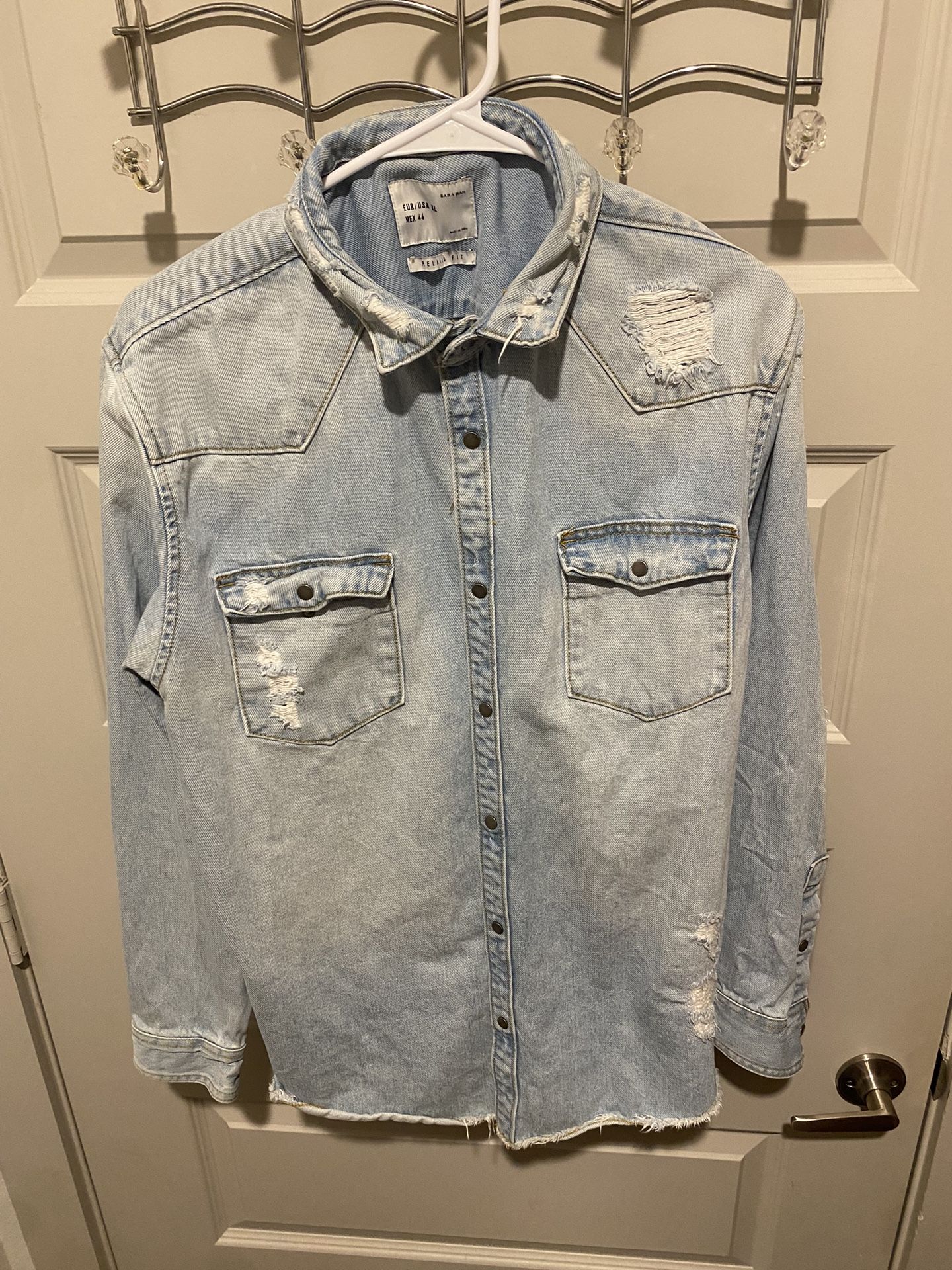 Relaxed Denim Jean Jacket (XL)