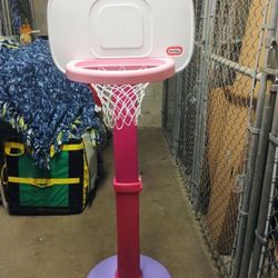 Pink Girls Basket Hoop