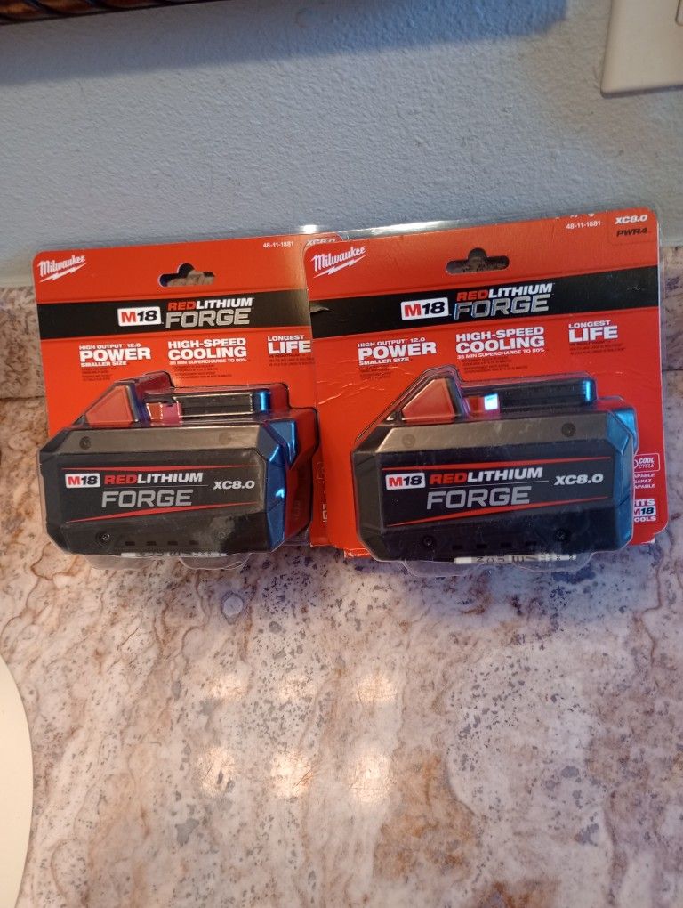 Two New Milwaukee Forge 8.0 Batteries