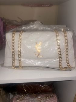 white ysl bag