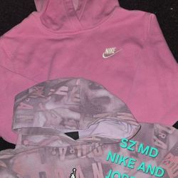 SZ MD GIRLS NIKE JORDAN SWEATSHIRT 