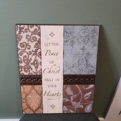 Decor/ Art / Wall Art / "Peace Christ Blue "