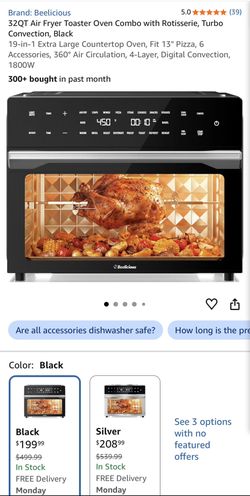 Brand New 32QT Extra Large Air Fryer Toaster Oven – 19-in-1 – Rotisserie