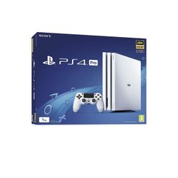 White PS4 Pro with 2 Controllers 