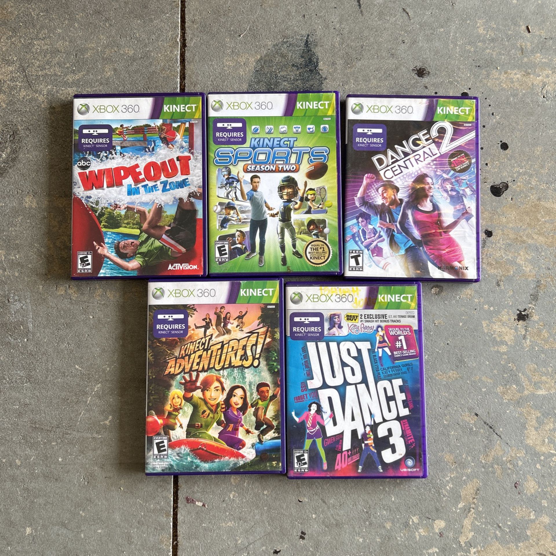 Xbox 360 Games (require Kinect Sensor)