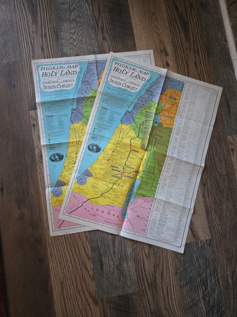 Pilgrims Map Of Holy Land 1942?