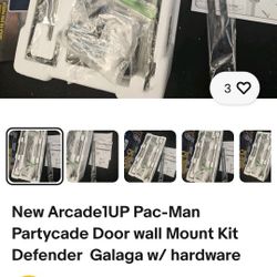 Arcade1UP Partycade Wall Mount Door Kit Ms Pac Man Defender Centipede etc.