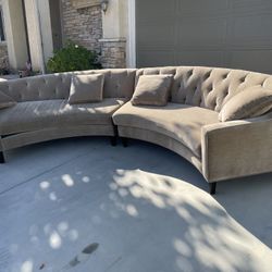 Very Nice Z Gallerie Sectional Couch 