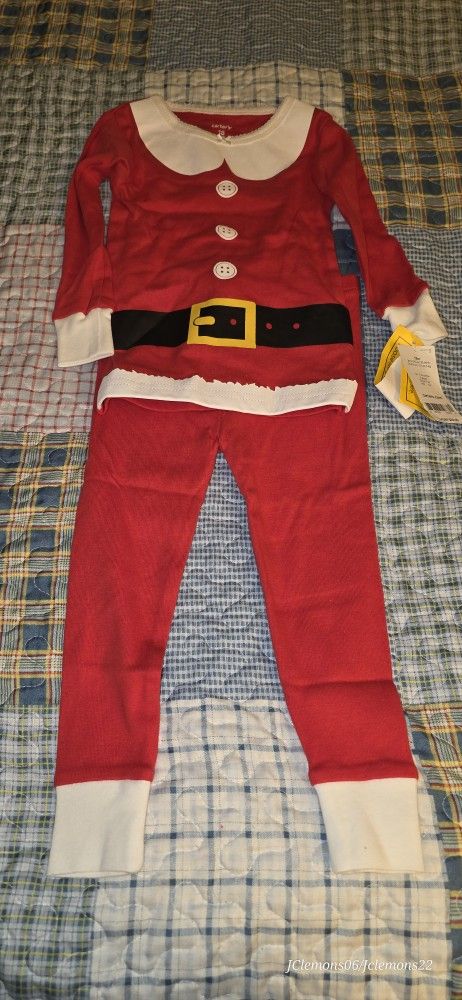 NWT Carter’s Santa Suit Christmas Pajamas 18m