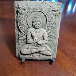 Cool Clay Buddha Decoration With Stand