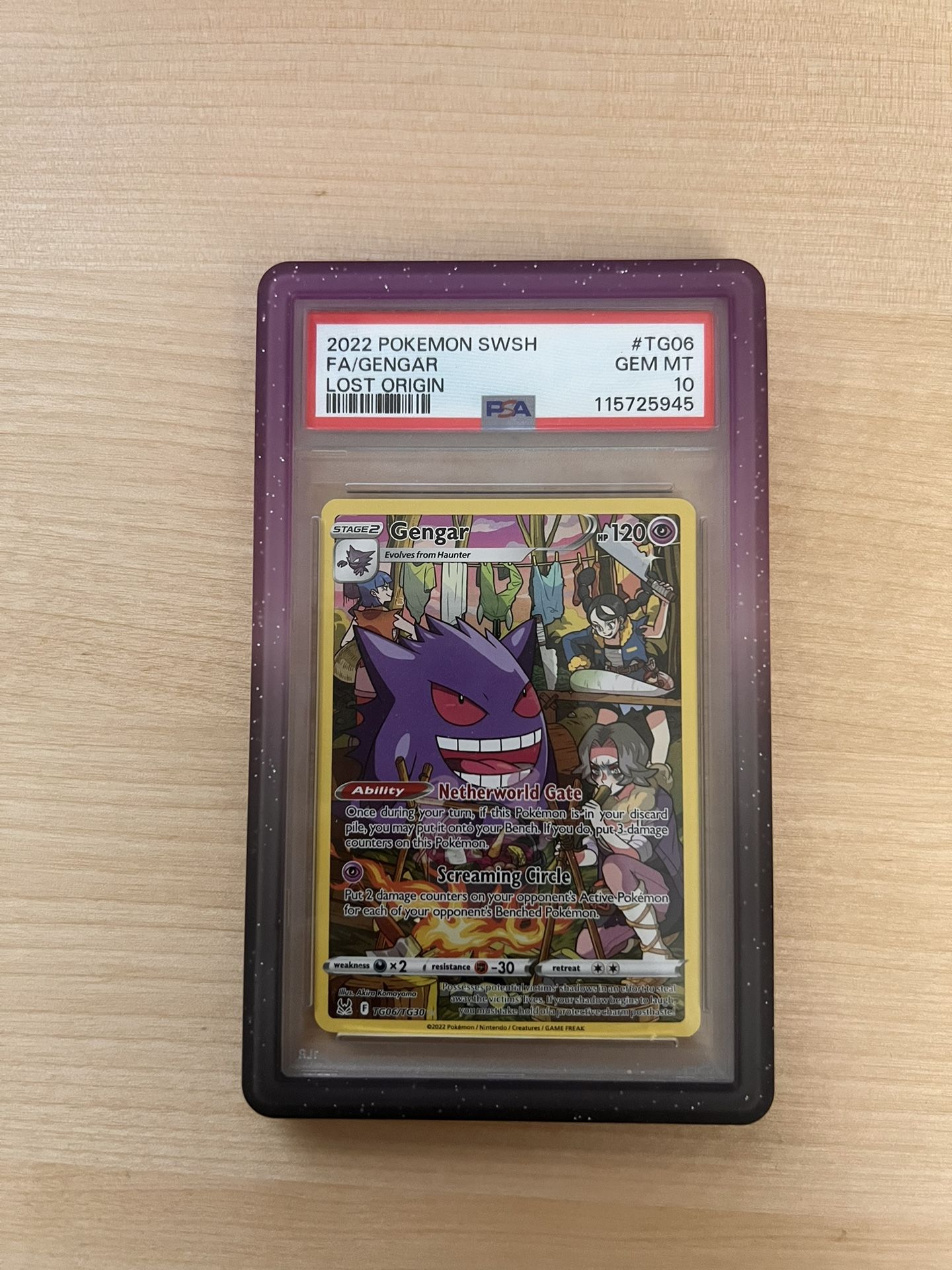 PSA 10 Gengar Lost Origin Pokemon