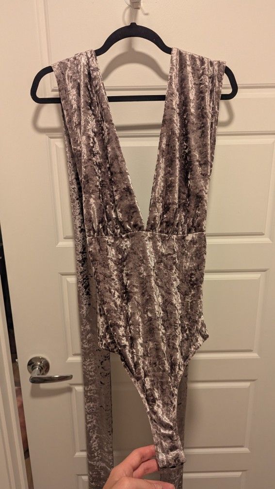 Free People Velvet Bodysuit Size Medium